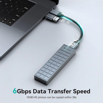 Yottamaster M.2 SATA SSD Enclosure, USB3.1 Gen1 6Gbps High Speed Transfer, Aluminum M.2 SSD External Enclosure - Imported from UK